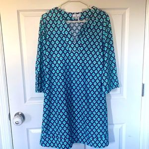 Jude Connally Shift Dress Turquoise L